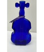 Vintage Cobalt Blue Violin Bottle, Violin Viola Fiddle Vase 7 7/8” - $17.98 CAD