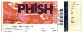 Phish Untorn Konzert Ticket Stumpf Juli 12 2003 Gorge Amph. George, - £39.24 GBP