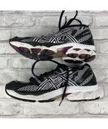 Asics Women’s Gel Nimbus 12 IGS Purple Black Silver Running Shoes Size 6 US - $51.44