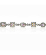 Impressive 6.36ct Natural Fancy Pink Color Diamonds Bangle Bracelet 18K ... - £22,441.81 GBP