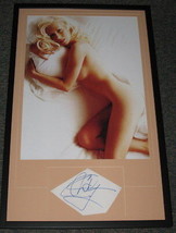 Christina Aguilera Signed Framed 19x32 Poster Display JSA - £389.51 GBP