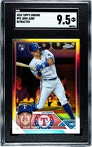 Josh Jung* RC 2023 Topps Chrome Refractor #93 MLB Texas Rangers Rookie - SGC 9.5 - £29.34 GBP