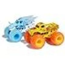 Monster Jam Fire and Ice Monster Trucks, 2 Pack, Whiplash vs Dragonoid, 1:64 Sca image 5