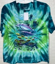 Women&#39;s 2XL Mighty Fine T Shirts Ocean Animals Dolphins, Fish, Turtles T... - $10.99