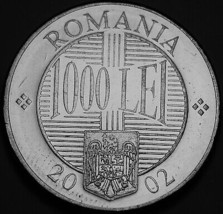 Romania 1,000 Lei, 2002 Gem Unc~Constantin Brancoveanu - $4.62