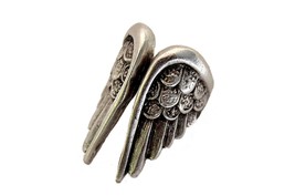 Angel Wings Ring, Vintage Gothic Style, Antique Silver, Adjustable - £11.98 GBP