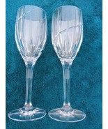 Pair of Mikasa Uptown 9” Crystal Wine Glasses Excellent! - $47.95 CAD