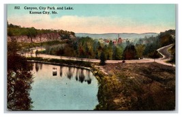 Canyon City Park and Lake Kansas City Missouri MO UNP DB Postcard P20 - £3.07 GBP