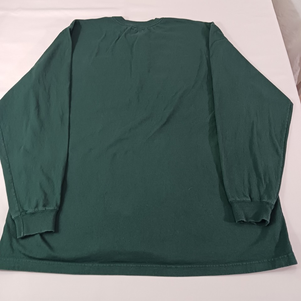 Carhartt K128 HTG Men's Green Cotton Long Sleeve Henley T-Shirt Size 2XL Tall Item image 2