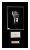 Muhammad Ali Autographed Card Museum Framed Ready for Display - £622.23 GBP