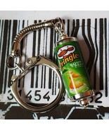 Unique PRINGLES TUBE KEYRING fab SOUR CREAM &amp; ONION keychain MINIATURE f... - $5.05