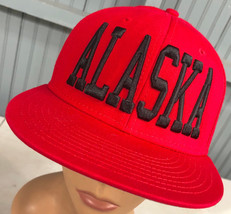 Alaska Big Letter OTTO Snapback Red Tourist Baseball Cap Hat - $15.13