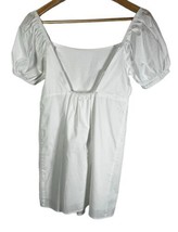 And Now This Bright  WHITE Women&#39;s Cotton Tie-Trim Open-Back Dress, US Small - £28.84 GBP