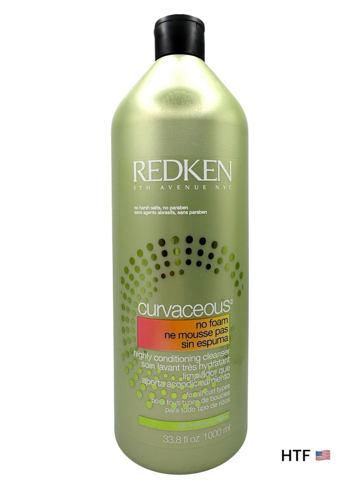 Redken Curvaceous NO FOAM Highly Conditioning Cleanser 33.8 Fl Oz New - $79.18