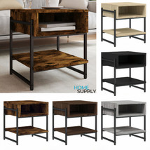 Industrial Wooden Living Room Coffee Table With Open Storage Compartment &amp; Shelf - £39.49 GBP+