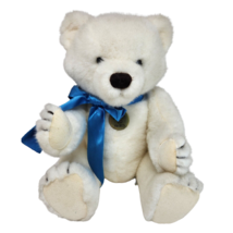 Vintage 1985 Dakin Baby White Jointed 30 Years Teddy Bear Stuffed Animal Plush - £37.20 GBP