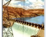 Grand Coulee Dam Washington WA UNP Chamber of Commerce Chrome Postcard S12 - $2.63