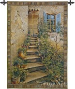 75x53 TUSCAN VILLA II  Italy Tapestry Wall Hanging - £224.83 GBP