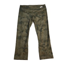 Lululemon Capri Leggings Womens 8 Green Casual Outdoors Yoga Athletic Camo Gym - $29.68