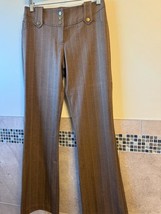 Cache Tobacco Brown Flared Leg Fashion Trousers SZ 6 USA VTG Y2K - $1,384.01 MXN