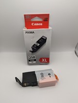 Genuine Canon Pixma PGBK 250XL PGI 250XL BLACK Ink Cartridge Open Box - $14.03
