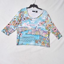 R. Q. T. Woman Venice Blouse Size 1X City Scene - $14.61