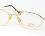 NOS MENRAD Titan Modell 1414 600 Gold Brille Brillengestell 50-18-130mm - $86.23