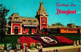 Disneyland Entrance Train Station 1968 Chrome Postcard D10 - $2.92