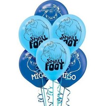 Small Foot Migo Yetti Latex Balloon Bouquet Birthday Party Supplies 6 Pieces - $3.95