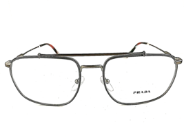 New PRADA VPR 5U6 VIX-1O1 55mm Matte Silver Men&#39;s Eyeglasses Frame  #5,6 - £150.12 GBP