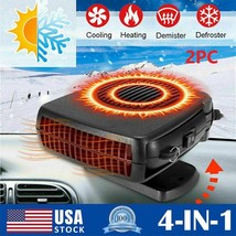 2PC 150W 12V Portable Car Ceramic Heating Heater Fan Defroster Demister ... - $26.99