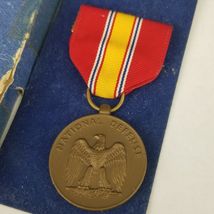 National Defense Service Metal and Ribbon NEVER USED original vintage mi... - $15.99