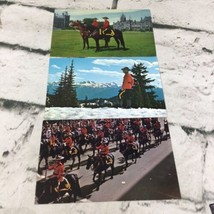 Canadian Mounties On Horseback Canadas Mounted Police Postcard Lot Of 3 VTG - £7.73 GBP