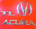 09 10 11 12 13 14 ACURA TL REAR TRUNK LID CHROME EMBLEM SET LOGO BADGE OEM - $25.19