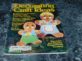 Decorating &amp; Craft Ideas Magazine November 1979 Wood Carved Nativity Scene - £2.40 GBP