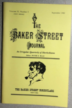 THE BAKER STREET JOURNAL v. 32 #3 September 1982 vintage Sherlock Holmes fanzine - £11.67 GBP