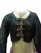 Chainmail Half Shirt, Flat Riveted Chainmail, Jacket Tempered Sleeves - $196.30