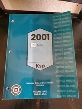 Oem 2001 Cadillac Deville Factory Service Manuals Vol 3. Body Acessories Restr - £29.55 GBP