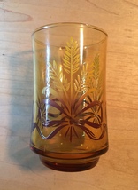 Vintage 70s Libbey Golden Wheat amber juice glasses- set of 3 image 3