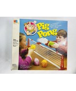 1986 PIG PONG Game Milton Bradley Looks Complete with Puff Balls - £39.08 GBP