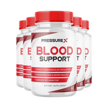 5 Pack Pressure X Blood Support Pressure X Blood Sugar Supplement - 300 ... - $137.98