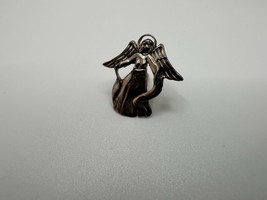 Vintage Sterling Silver Angel Lapel Pin 2cm - $25.25