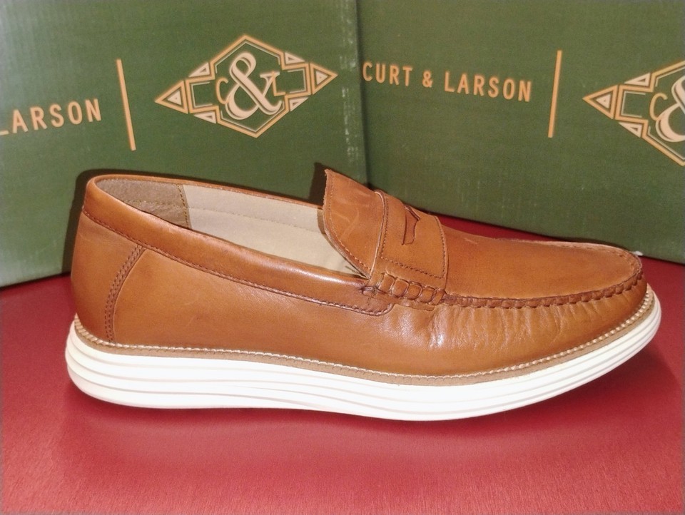 Curt And Larson Mens # 11 Jaywick 77178 Brown Leather Derby Dress Shoes New /Box Item image 5