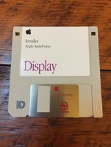 Vtg 1993 Mac Macintosh AudioVision Display Installer Software 3.5&quot; Flopp... - $24.99