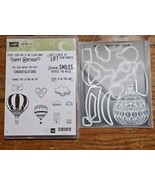 Stampin&#39; Up! LIFT ME UP Hot Air Balloon Stamp Set + UP AND AWAY THINLITS... - $34.60