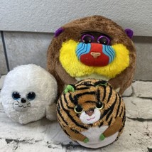 Ty Beanie Ballz Plush Stuffed Animal Lot of 3 Charlie Seymour and Monaco  - £12.17 GBP