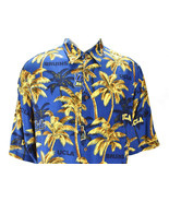 Reyn Spooner Sports UCLA Bruins Casual Hawaiian Shirt Palm Tree Blue Gol... - $121.80 CAD