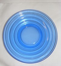 Vintage Moderntone Cobalt Blue Glass Saucer Hazel Atlas 1934-1942 - $276.49 MXN