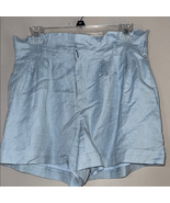 Blue High Waist Shorts with Flowy Silhouette - $516.21 MXN