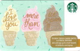 Starbucks 2015 More Than Ice Cream Collectible Gift Card New No Value - $2.99